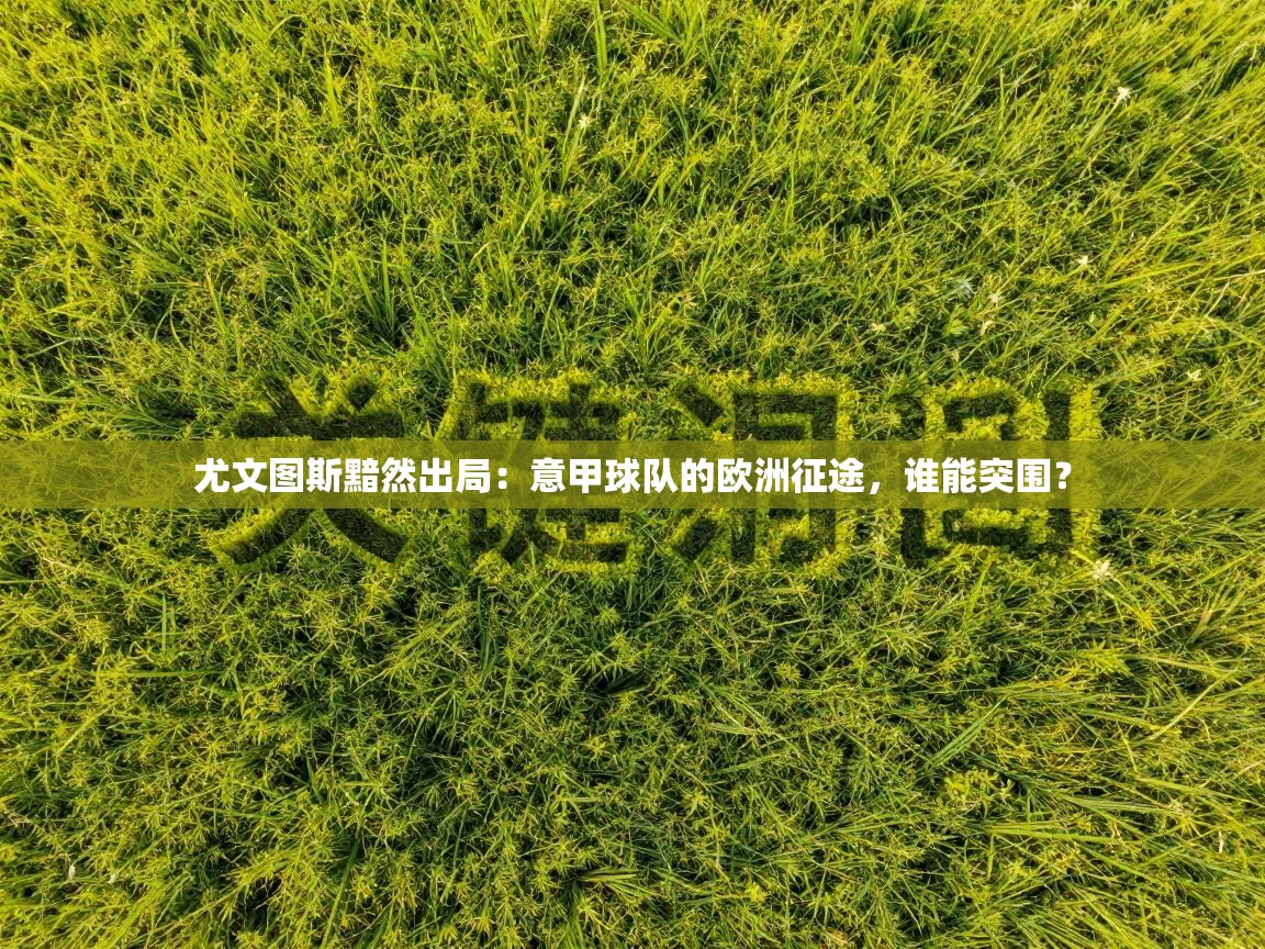 尤文图斯黯然出局：意甲球队的欧洲征途，谁能突围？  第2张